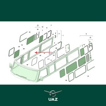 schuifraam cabinedeur - UB0056