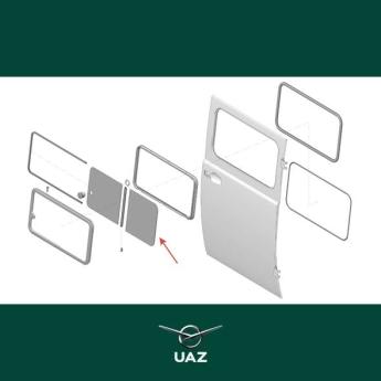 ruit schuifraam cabinedeur - UB1242