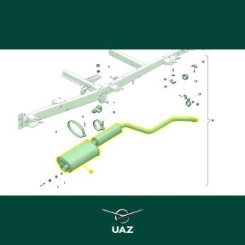 uitlaat - UB0820