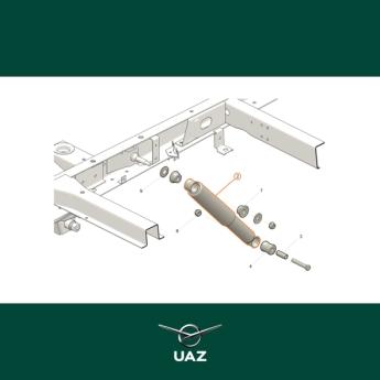 schokbreker achteras - UB0828
