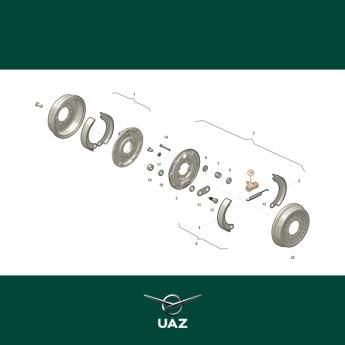 remcilinder achterrem - UB2761