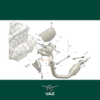 pakking uitlaat - UB0174