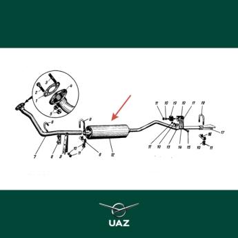 uitlaat - UB2478