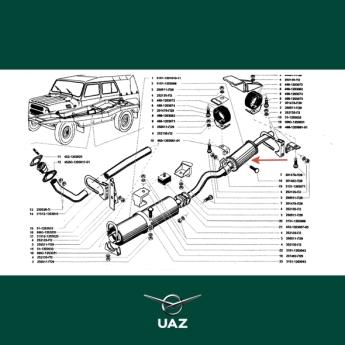 uitlaatdemper - UB2481