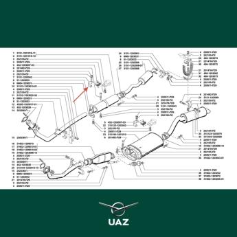 montagebeugel uitlaat - UB0581