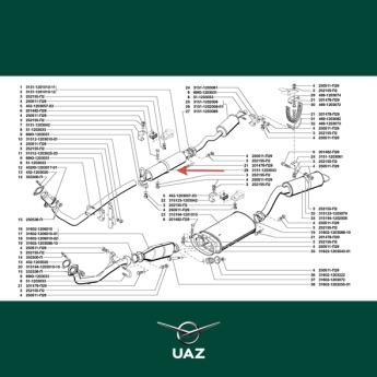 montagebeugel uitlaat - UB0579