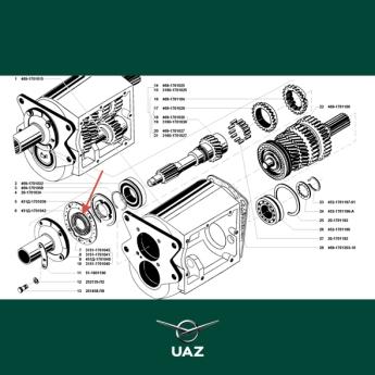 oliekeerring versnellingsbak - UB2953