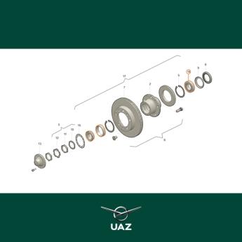 lager wielnaaf - UB0228