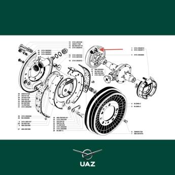 remcilinder achterrem - UB0942