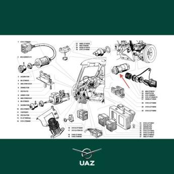 schakelaar alarmlichten - UB1298