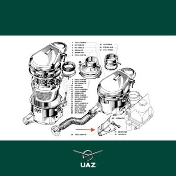 montagebeugel luchtfilter - UB3089