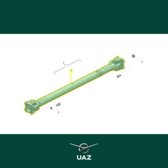 cardanas achteras - UB1860