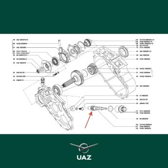 tandwielas tussenbak - UB3093