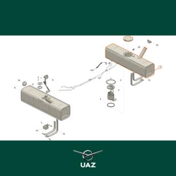 brandstoftank rechts - UB0467