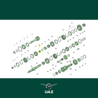 naaldlager versnellingsbak - UB2209
