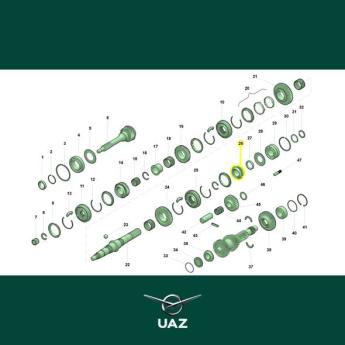 tandwiel versnellingsbak - UB1712