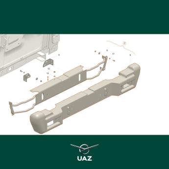 achterbumper - UB3107