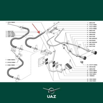 gaspedaalkabel - UB3193