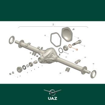 oliedeflectorring differentieel - UB1026