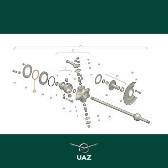 pakking stuurbol - UB0651