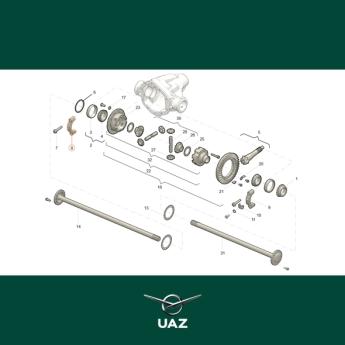 lagerdeksel links - UB3244