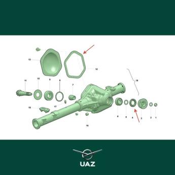 pakkingset vooras - UB1622