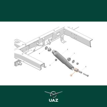ophangrubber schokbreker - UB1395