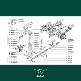 ophangrubber stabilisatorstang - UB3094