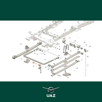 ophangrubber stabilisatorstang - UB0783