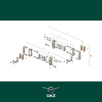 set remblokken voorrem - UB0098