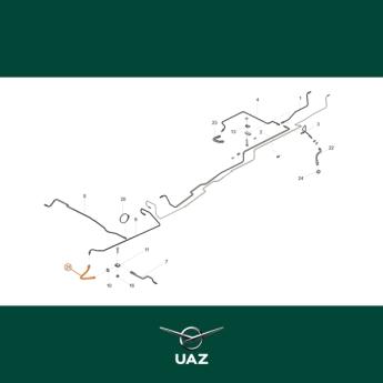 remslang achterrem - UB0807