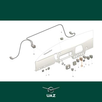 schakelaar brandstoftanks - UB0773