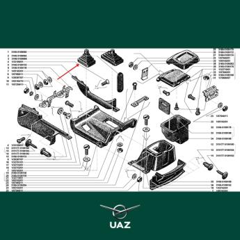 manchet versnellingspook - UB2985