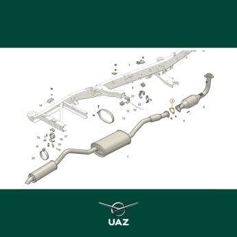 pakking uitlaat - UB0027