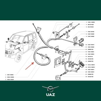 gaspedaalkabel - UB3196
