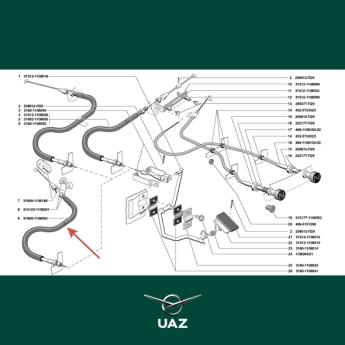 gaspedaalkabel - UB3195