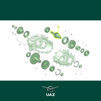 aandrijfas voorste cardanas - UB2147