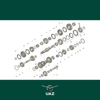 naaldlager versnellingsbak - UB3279