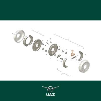 remcilinder achterrem - UB1030