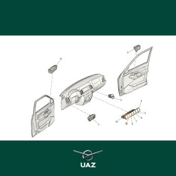 schakelaar verwarmde voorruit - UB0875