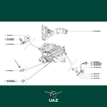 temperatuursensor motor - UB0884