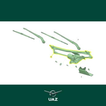 ruitenwissermotor voorruit - UB2218