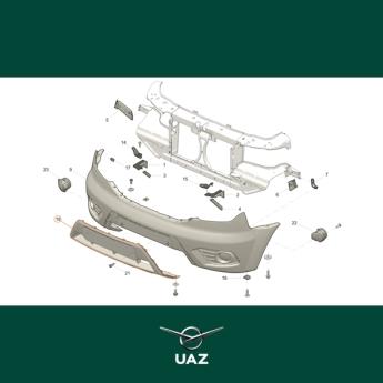 inzetstuk voorbumper - UB3213
