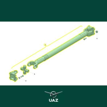 cardanas achteras - UB1647