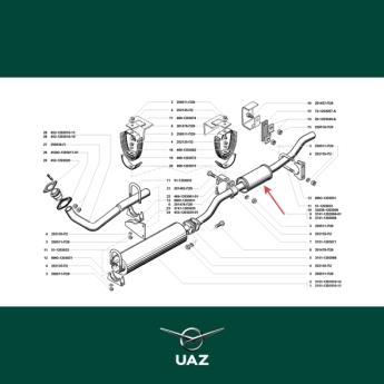 uitlaatdemper - UB0982