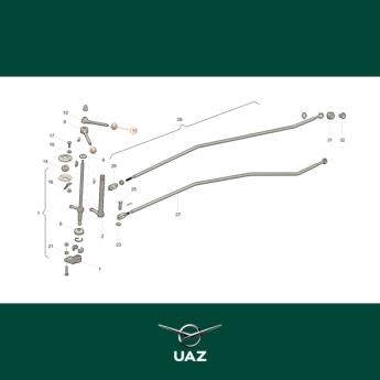 knop schakelpook - UB3033