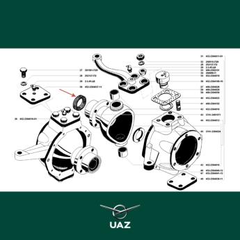 oliekeerring fusee - UB0304