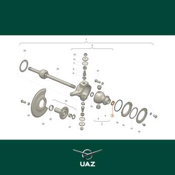 oliekeerring fusee - UB0303