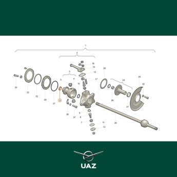 oliekeerring fusee - UB0666