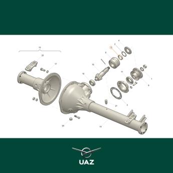 afstandsbus pignonwiel - UB3102